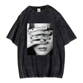 Jungkook Album GOLDEN  Vintage Graphic Washed T-Shirt